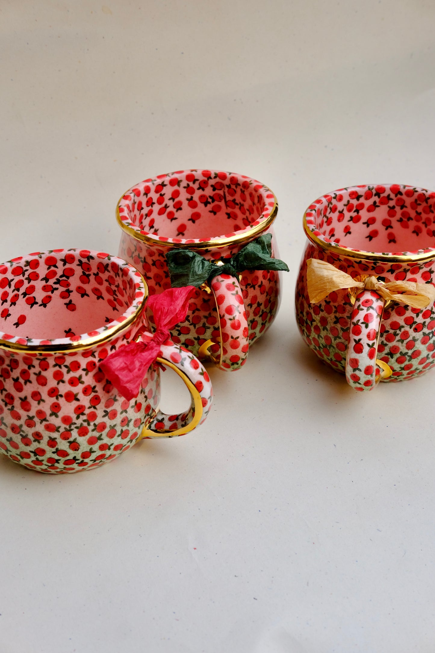 Winter Rosy Cups